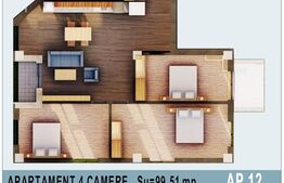 Apartament de 4 camere, bloc nou, Calea Moldovei!
