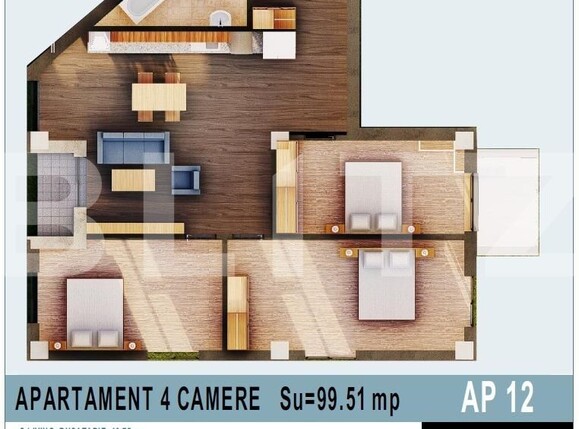 Apartament de vânzare 4 camere Calea Moldovei - 136089AV | BLITZ Bistriţa | Poza1