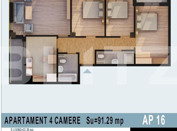 Apartament de vânzare 4 camere Calea Moldovei - 136091AV | BLITZ Bistriţa | Poza1