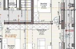 Apartament de 3 camere, 67,68 mp, Calea Moldovei