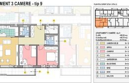 Apartament de 3 camere finisat, 67mp utili, Calea Moldovei! 
