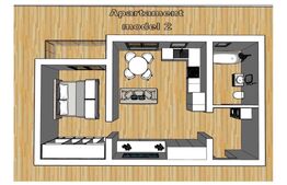 Apartament cu 2 camere, 52 mp, balcon, zona de Centura