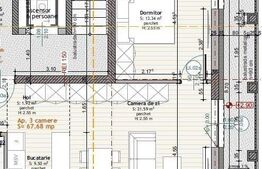 Apartament de 3 camere, 67,68 mp, Calea Moldovei