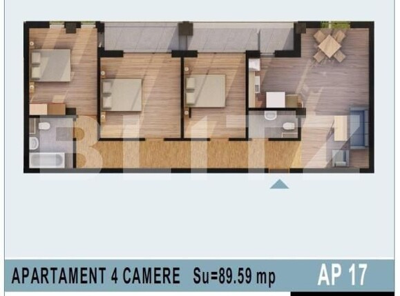 Apartament de vânzare 4 camere Calea Moldovei - 147449AV | BLITZ Bistriţa | Poza1