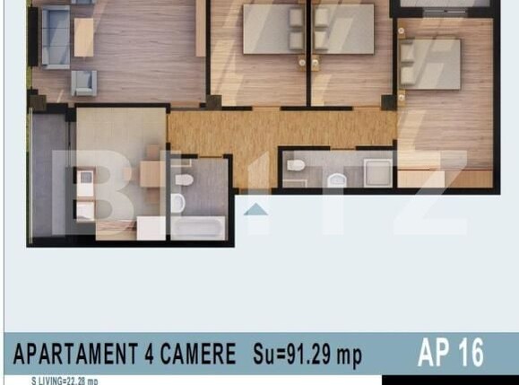 Apartament de vânzare 4 camere Calea Moldovei - 147451AV | BLITZ Bistriţa | Poza1