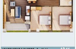 Apartament de 3 camere, bloc nou, Calea Moldovei! 