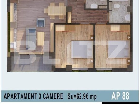 Apartament de vânzare 3 camere Calea Moldovei - 147456AV | BLITZ Bistriţa | Poza1