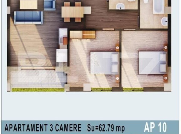 Apartament de vânzare 3 camere Calea Moldovei - 147457AV | BLITZ Bistriţa | Poza1