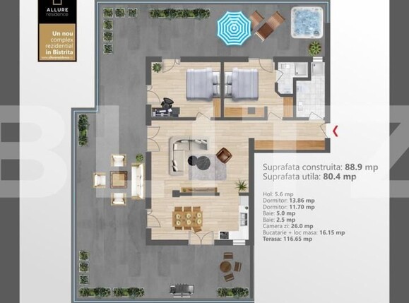 Apartament de vânzare 3 camere Centura - 147630AV | BLITZ Bistriţa | Poza1