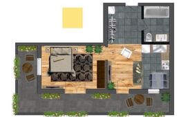 Apartament de 2 camere finisat, 37,7 mp, bloc nou, Independentei