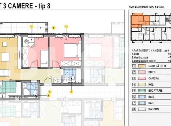 Apartament de vânzare 3 camere Calea Moldovei - 147636AV | BLITZ Bistriţa | Poza1
