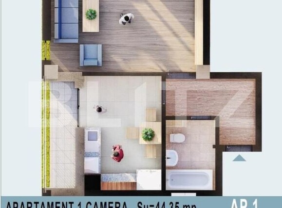 Garsonieră de vânzare Calea Moldovei - 147641AV | BLITZ Bistriţa | Poza1