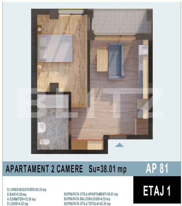 Apartament de vânzare 2 camere Calea Moldovei - 147643AV | BLITZ Bistriţa | Poza2