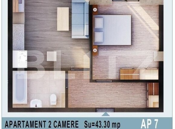 Apartament de vânzare 2 camere Calea Moldovei - 147645AV | BLITZ Bistriţa | Poza1