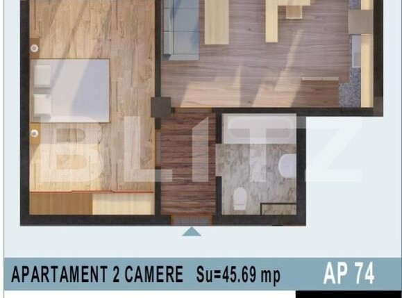 Apartament de vânzare 2 camere Calea Moldovei - 147646AV | BLITZ Bistriţa | Poza1