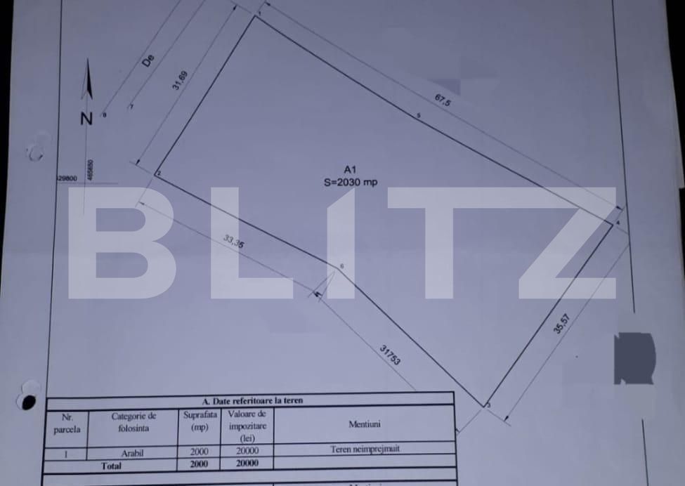 Teren de vânzare Unirea - 148138TV | BLITZ Bistriţa | Poza1