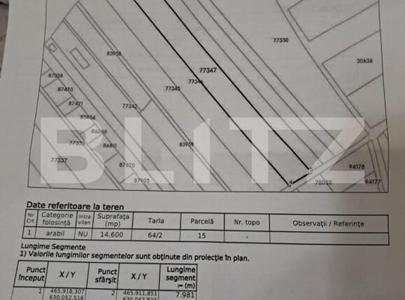 Teren de vânzare Unirea - 150028TV | BLITZ Bistriţa | Poza1