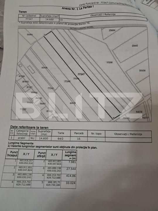 Teren de vânzare Unirea - 150028TV | BLITZ Bistriţa | Poza1