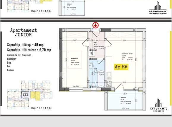 Apartament de vânzare 2 camere Nord - 157597AV | BLITZ Bistriţa | Poza3