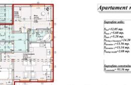 Apartament 3 camere, 78 mp utili- lângă Parcul Municipal