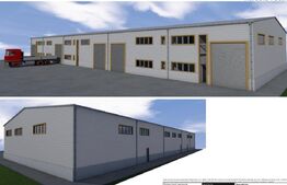 Spatiu industrial NOU, 370mp, birouri, acces TIR