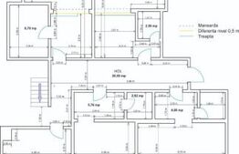 Spatiu de birou, finisat la cheie, cu 5 incaperi, 110 mp, zona Unirea