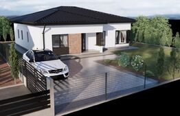 Casă modernă pe un singur nivel, 4 camere, 120 mp, Bistrita