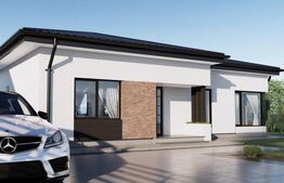 Casă modernă pe un singur nivel, 4 camere, 120 mp, Bistrita