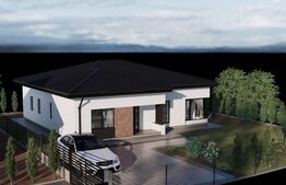 Casă modernă pe un singur nivel, 4 camere, 120 mp, Bistrita