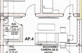 Apartament cu 3 camere, 1 bai,  decomandat Calea Moldovei, se vinde finisat