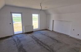 Casa noua, semifinisata, 56 ari teren, zona de exterior Est ( 10 km)