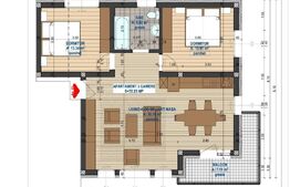 Apartament de 3 camere, 72 mp utili, etaj 1, bloc nou, parcare inclusa