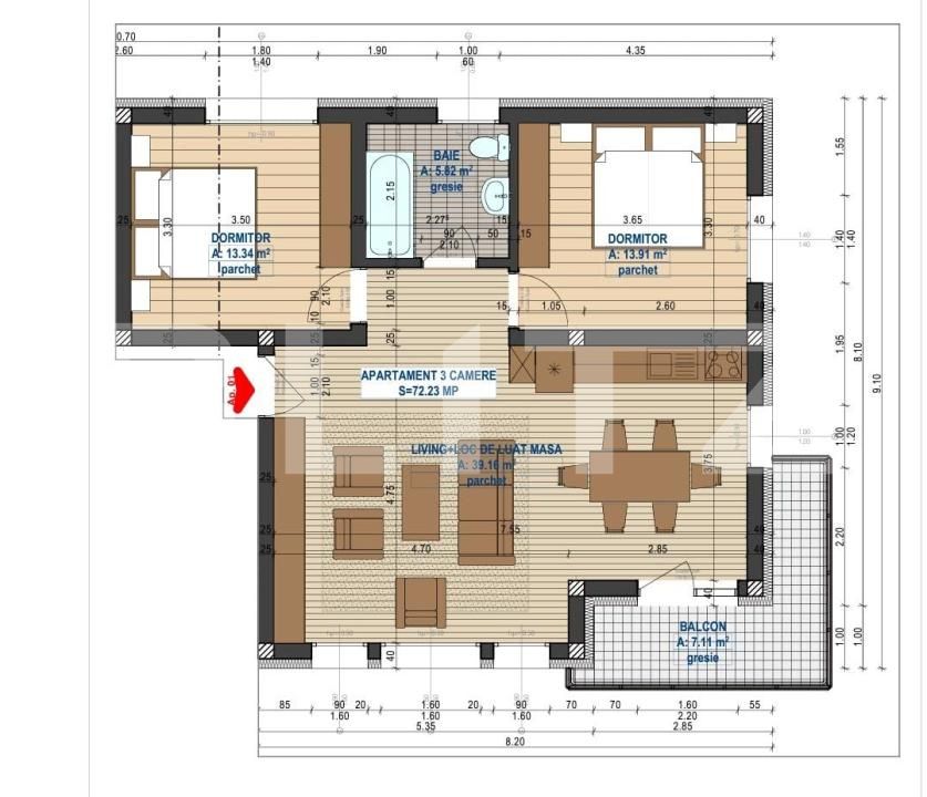 Apartament de vânzare 3 camere Nord - 173764AV | BLITZ Bistriţa | Poza3