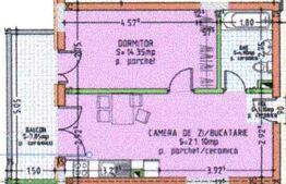 Apartament cu 2 camere – balcon mare, panoramă superbă, complex nou