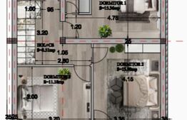 Duplex modern în zonă premium – 3 dormitoare, toate utilitățile