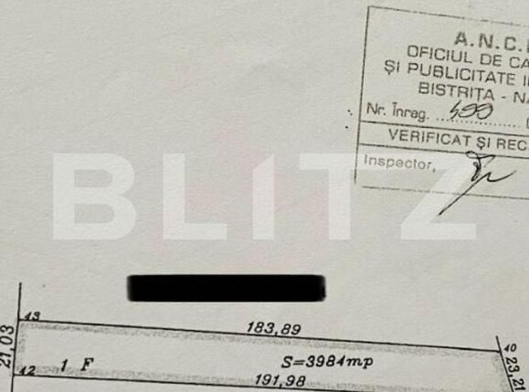 Teren de vânzare Unirea - 176368TV | BLITZ Bistriţa | Poza1