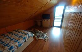 Casa de vacanta din lemn,60 mp,foisor,teren 686 mp extravilan, Dealu Jelnei