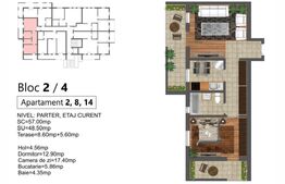 Apartament de vânzare – bloc nou, zona Zăvoaie, Kaufland Sud