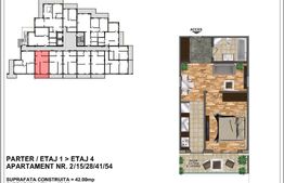 Apartament de vânzare37.20+ terasa 6,7 mp ceramica – bloc nou, zona Aurel Vlaicu