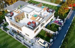 Apartament spațios 110 mp, 2 parcări, terasă și curte, finisat 