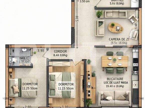 Apartament de vânzare 2 camere Calea Moldovei - 192349AV | BLITZ Bistriţa | Poza2