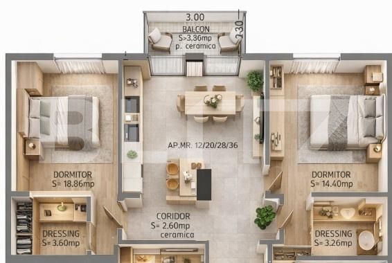 Apartament de vânzare 2 camere Calea Moldovei - 192349AV | BLITZ Bistriţa | Poza4