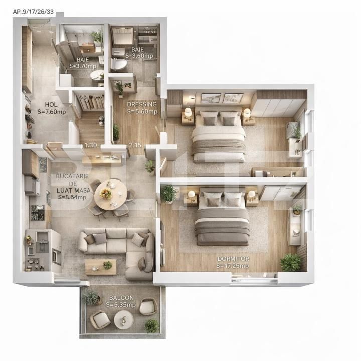 Apartament de vânzare 2 camere Calea Moldovei - 192349AV | BLITZ Bistriţa | Poza3