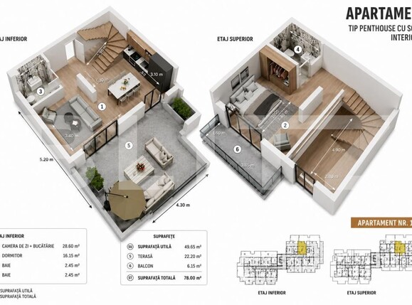 Apartament de vânzare 2 camere Central - 194756AV | BLITZ Bistriţa | Poza1
