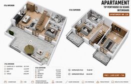 Penthouse cu terasă generoasă și finisaje premium 