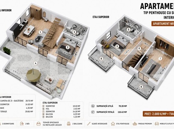 Apartament de vânzare 4 camere Central - 194765AV | BLITZ Bistriţa | Poza1