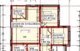 Apartament spațios cu 2 dormitoare și terasă generoasă, Bistrita