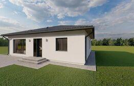Casa moderna pe parter, la cheie, 125 mp - Proiect Exclusiv