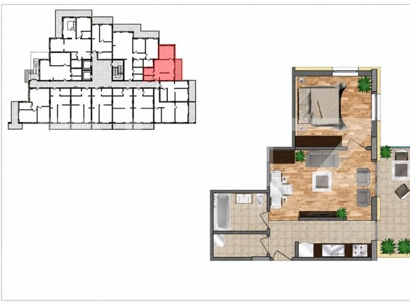 Apartament de vânzare 2 camere Nord - 198045AV | BLITZ Bistriţa | Poza1
