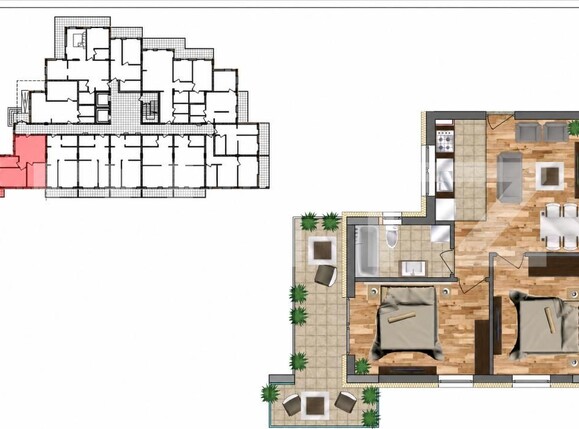 Apartament de vânzare 3 camere Centura - 198052AV | BLITZ Bistriţa | Poza1